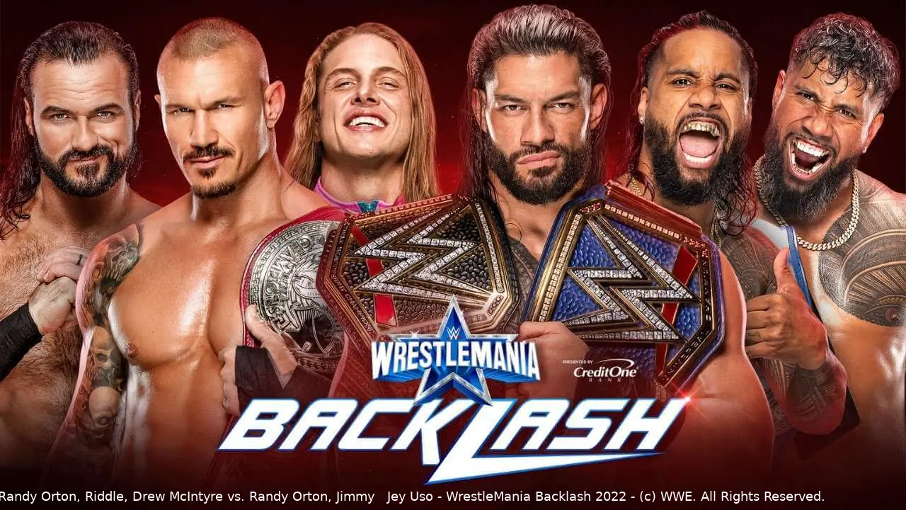 wwe wrestlemania backlash 6 mann tag team 2022
