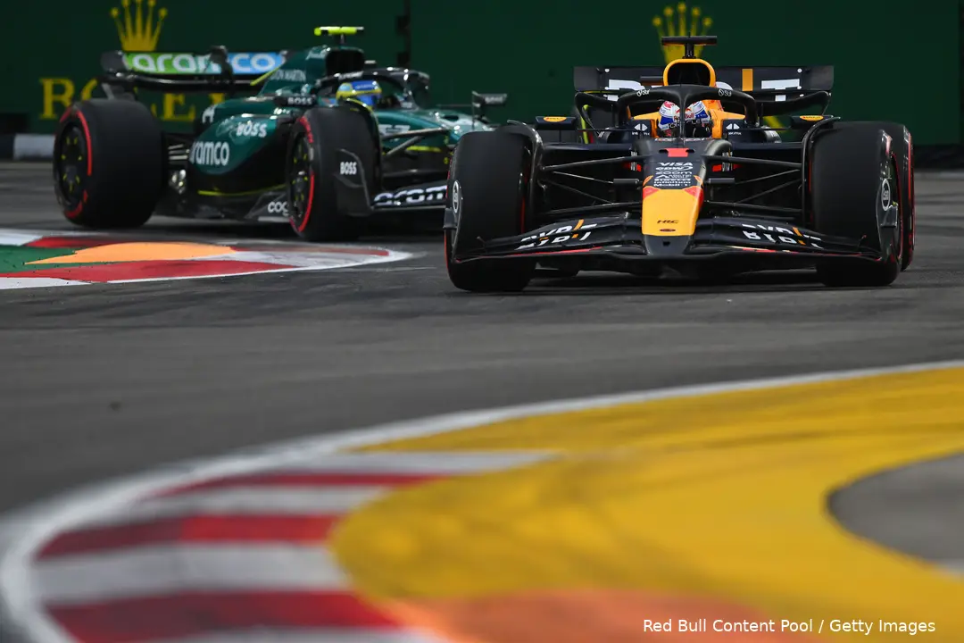 max verstappen rb20 red bull racing singapore zaterdag 1 fernando alonso