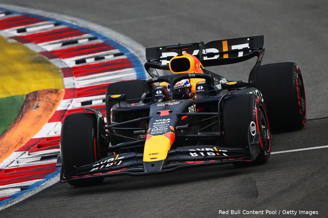 Max Verstappen, op snelheid voor P2, kwalificatie Grand Prix van Singapore 2024