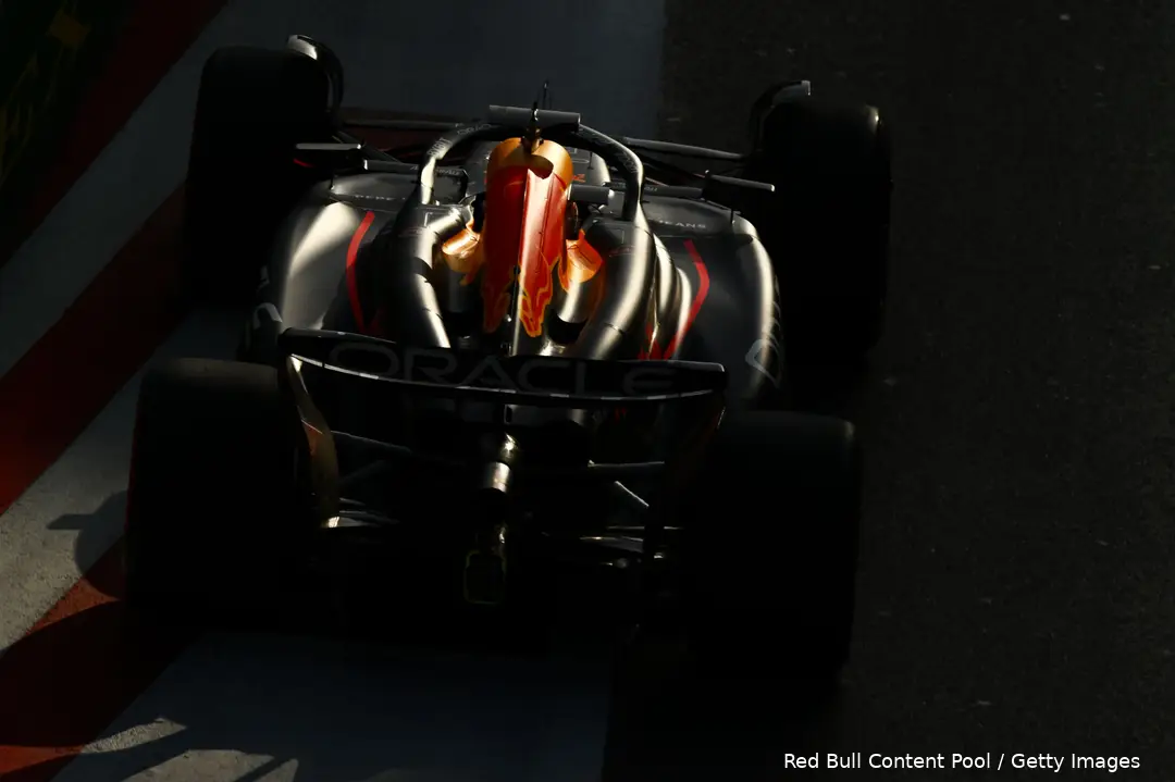 <i>Verstappen in de namiddag in Bakoe.</i>