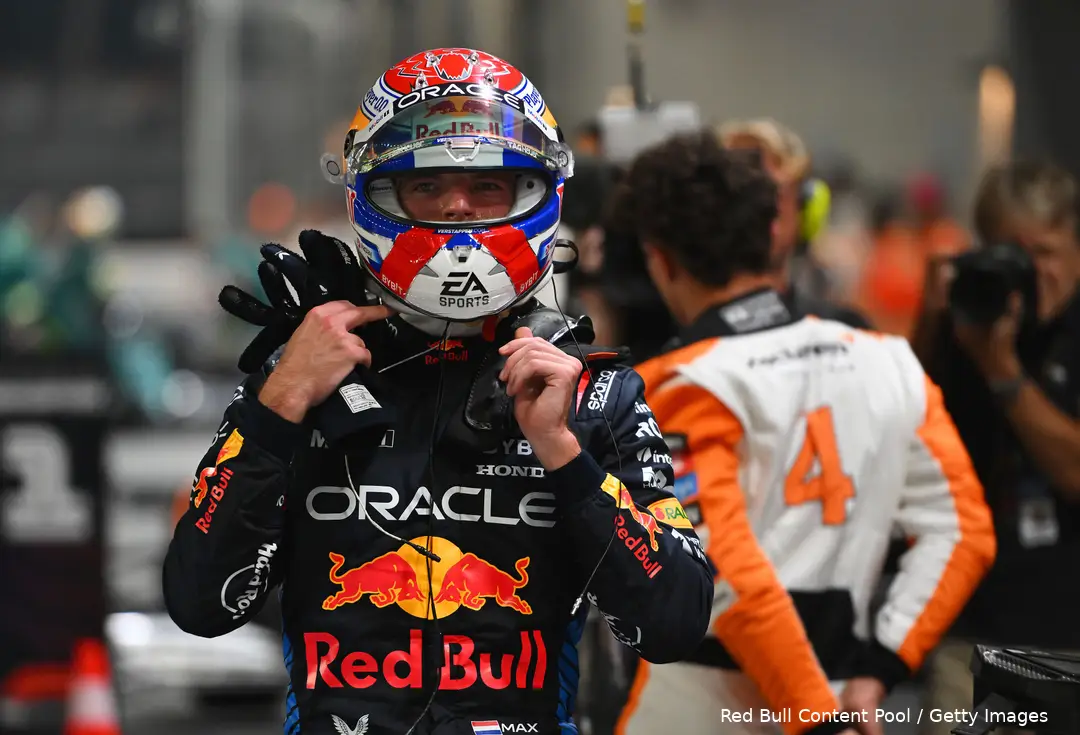 Norris en Verstappen.