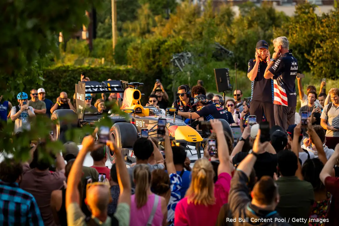 <i>De RB7 op het Goodwood-festival.</i>
