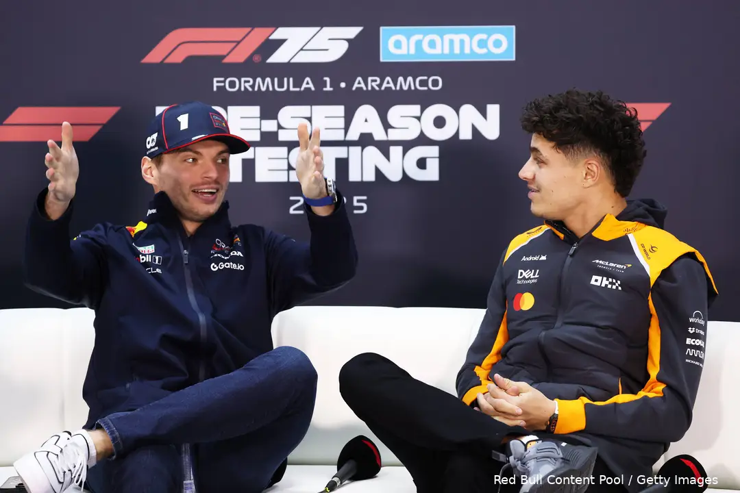 Herbert denkt dat Norris Verstappen dit jaar wel de baas zal zijn.