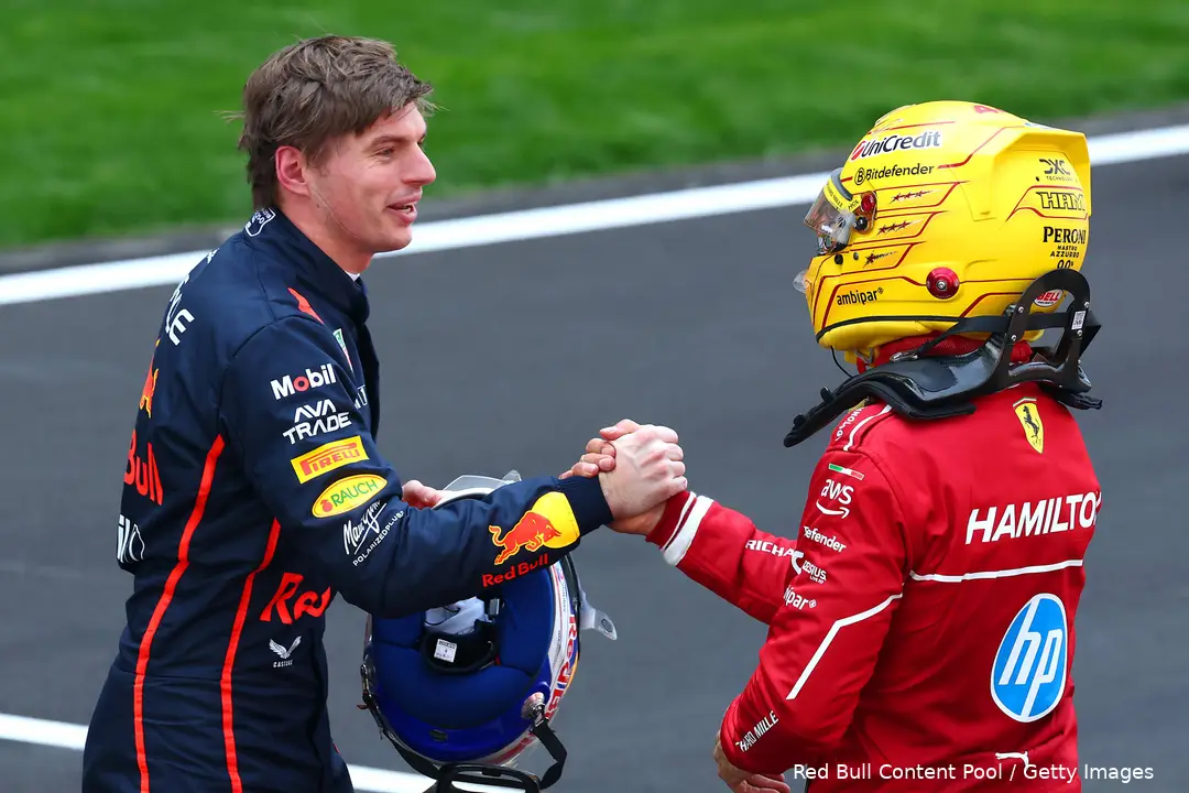 max verstappen lewis hamilton china 2025 ferrari red bull 1