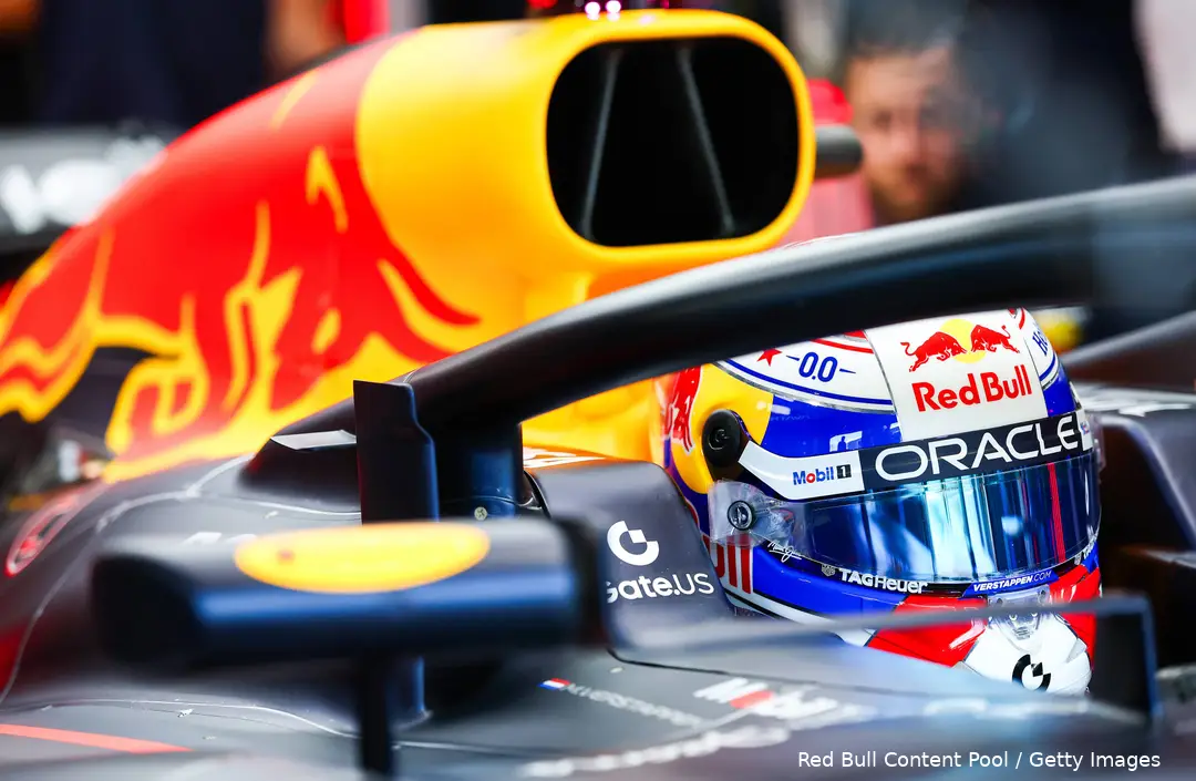 max verstappen helm red bull racing 2025 miami vrije training vrijdag