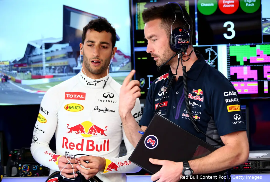 <i>Simon Rennie met Daniel Ricciardo.</i>