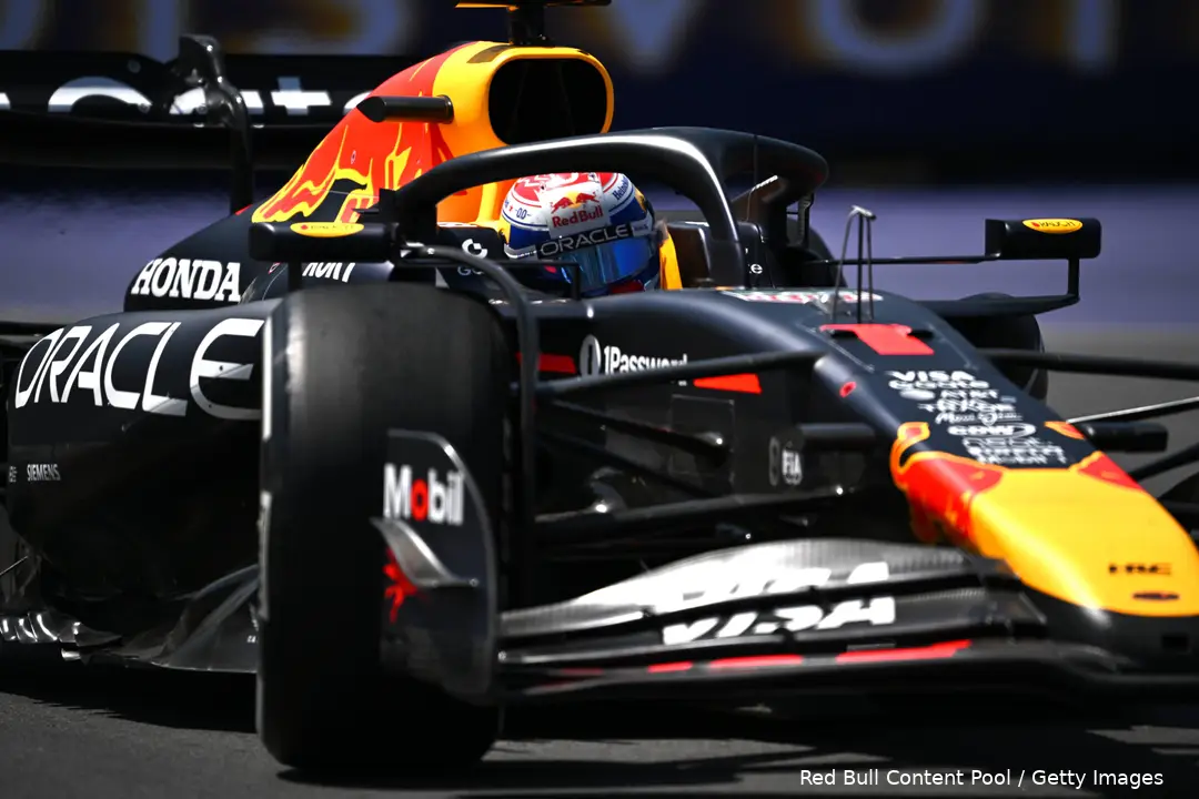 <i>Alleen Verstappen kan alles uit de RB21 halen.</i>