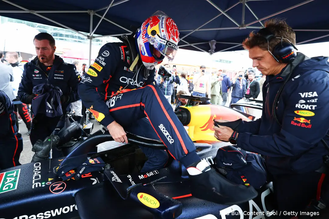 max verstappen red bull racing 2025 silverstone groot brittannie zondag race grid