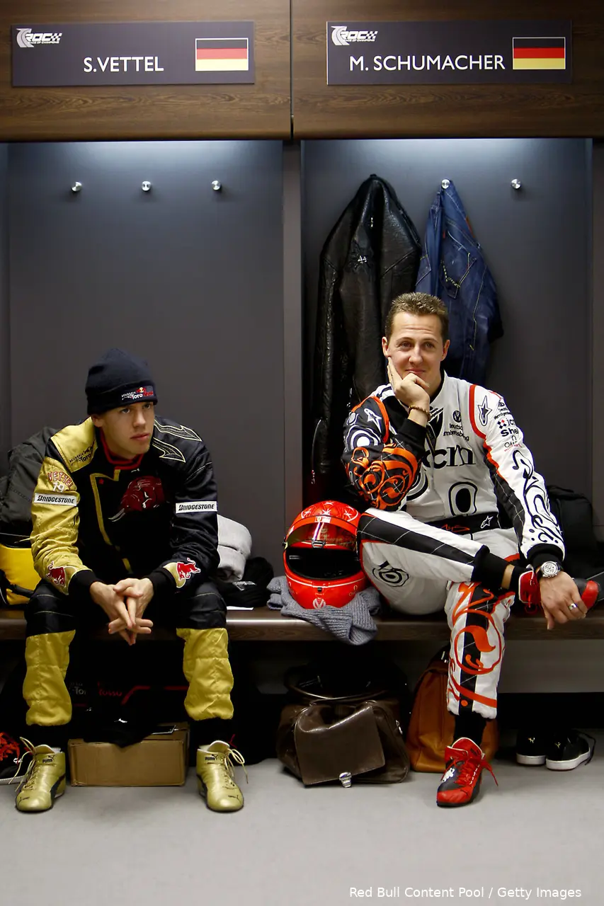 michael schumacher sebastian vettel