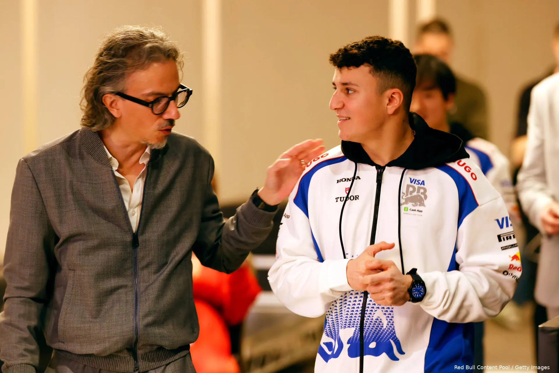 londen 2025 launch event racing bulls laurent mekies isack hadjar