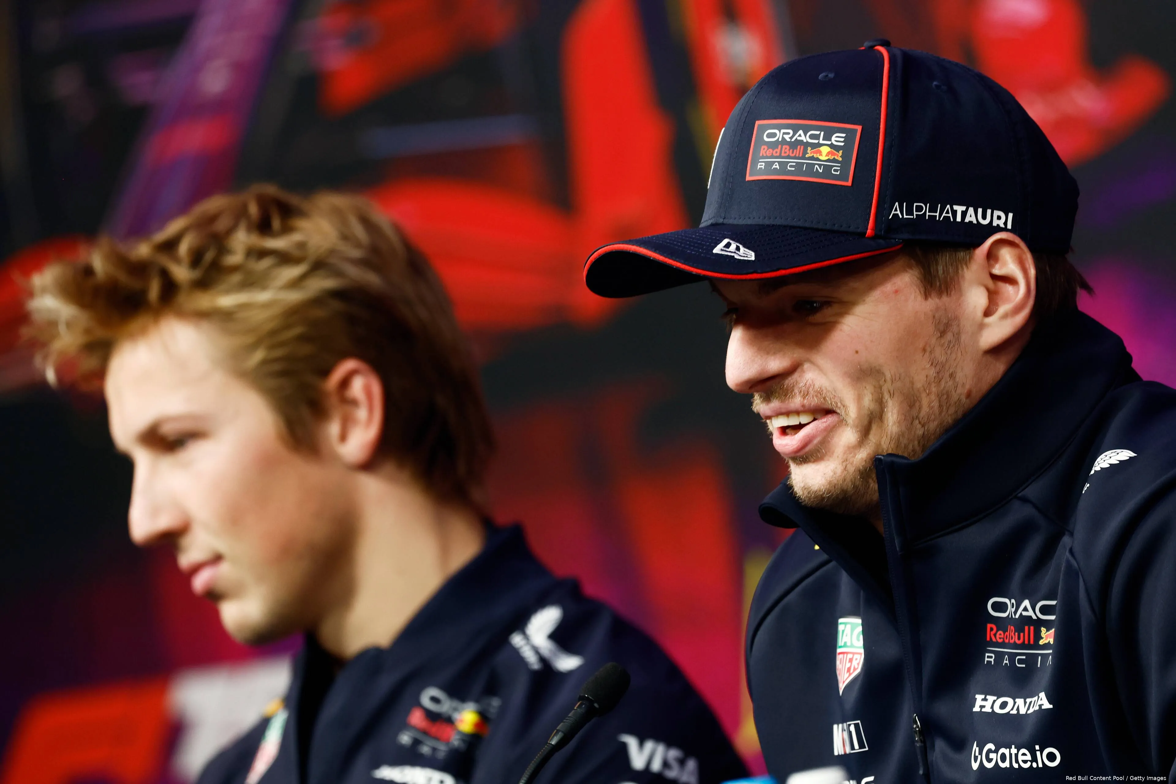 londen 2025 launch event red bull racing liam lawson max verstappen