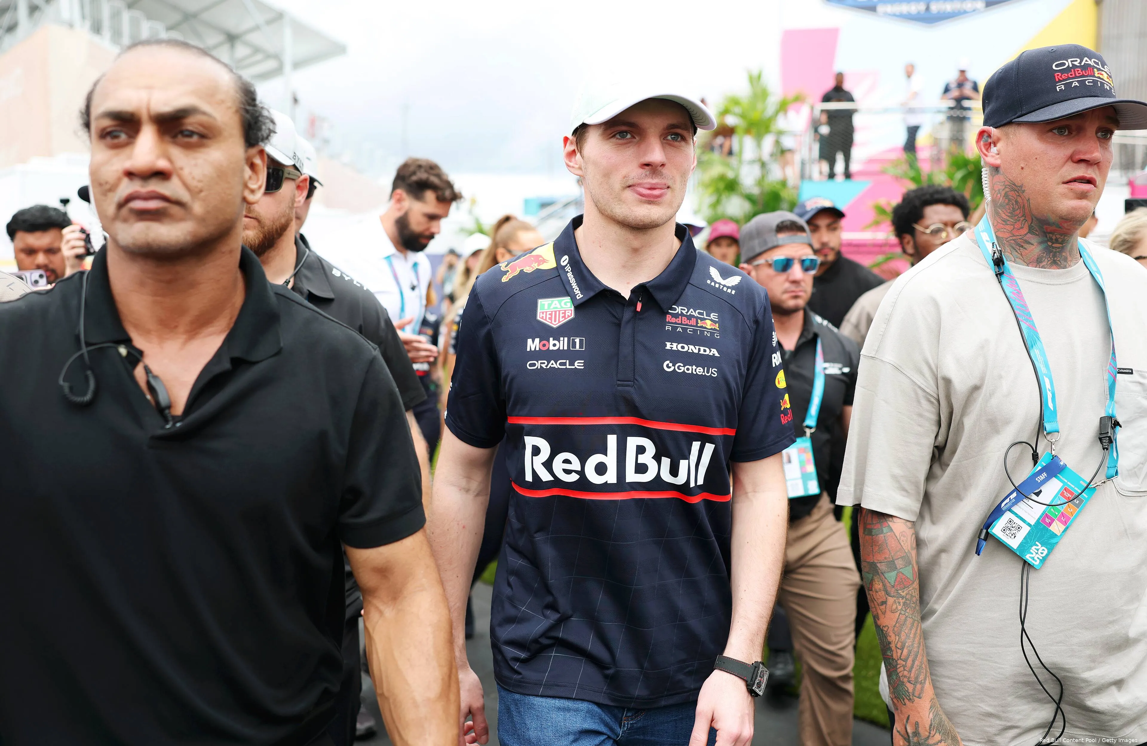 max verstappen red bull racing miami pet 14 beveiliging