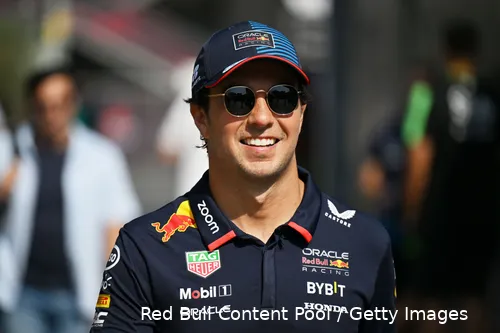 <i>De lach is terug op het gezicht van Pérez.</i>