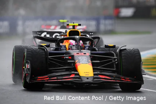 <i>Liam Lawson kon in de openingsfase geen weg naar voren vinden.&nbsp;</i>