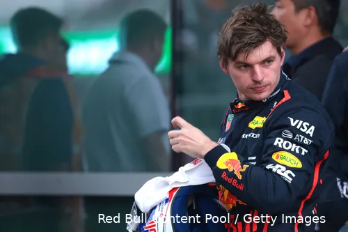 max verstappen red bull racing china rb21 zondag 1 ontevreden