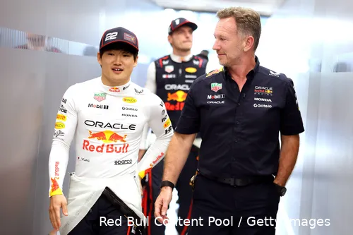 christian horner yuki tsunoda max verstappen 9813