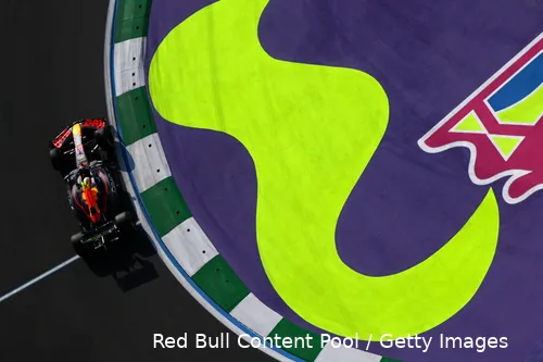 <i>Yuki Tsunoda in Jeddah.</i>