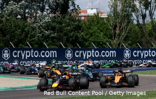 emilia romagna start 2025 grid max verstappen oscar piastri red bull racing mclaren