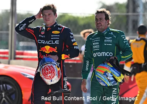 max verstappen red bull racing fernando alonso aston martin 2025 miami vrijdag sprintkwalificatie 1