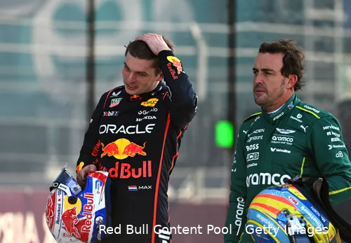 max verstappen red bull racing fernando alonso aston martin 2025 miami vrijdag sprintkwalificatie