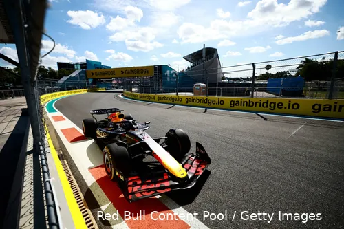 <i>Verstappen in Miami.</i>