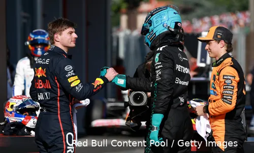 verstappen russell piastri emiliaromagna zaterdag 2025