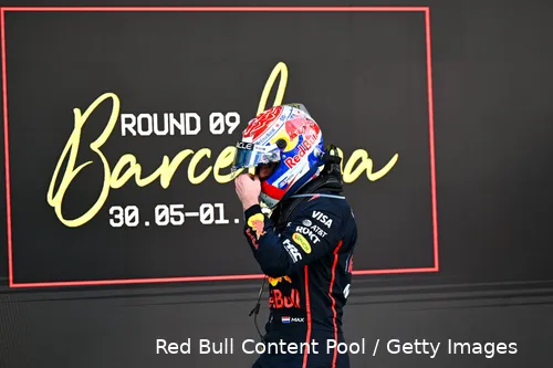 Verstappen had een slechte dag in Spanje.&nbsp;