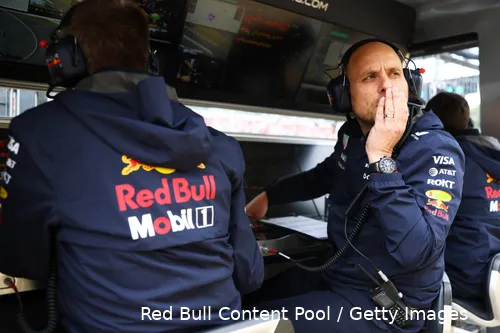 gianpiero lambiase red bull racing 2025 silverstone groot brittannie zaterdag kwalificatie