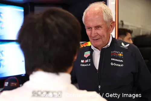 helmut marko yuki tsunoda red bull racing 2025 groot brittannie silverstone vrijdag