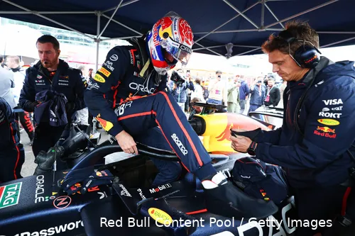 max verstappen red bull racing 2025 silverstone groot brittannie zondag race grid
