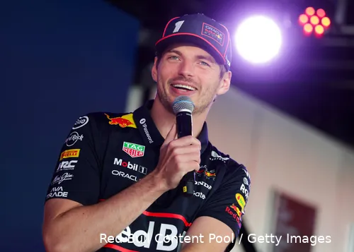 max verstappen silverstone donderdag 2025 1 lach