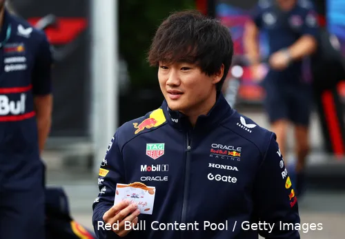 <i>Tsunoda is tevreden over de huidige voorbereiding op een raceweekend.</i>