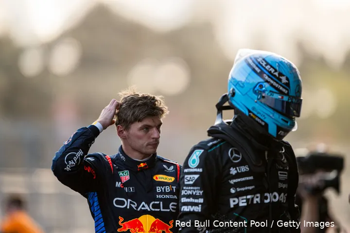 max verstappen bakoe 2024 zaterdag 1 george russell