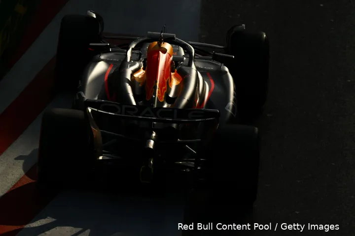 <i>Verstappen in de namiddag in Bakoe.</i>