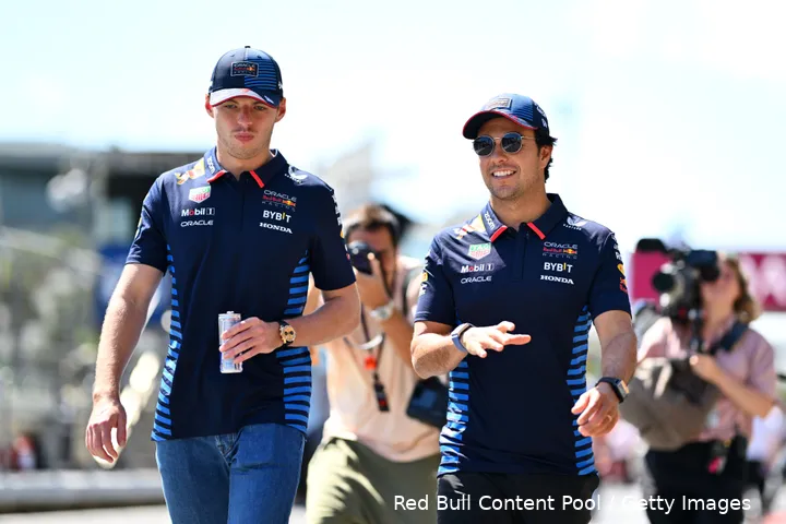 red bull racing sergio perez max verstappen gp azerbeidzjan zondag 2024