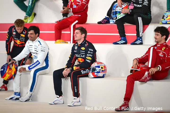 max verstappen carlos sainz charles leclerc liam lawson 1