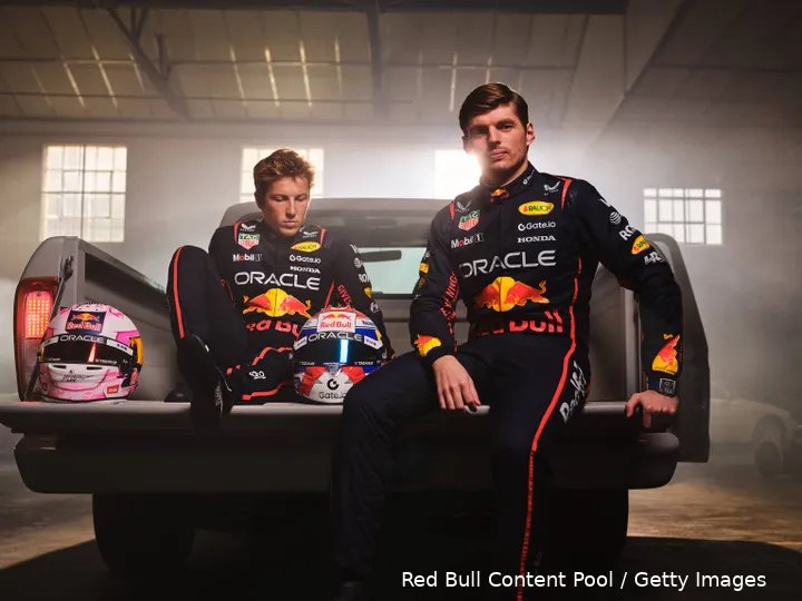 red bull racing launch 2025 o2 max verstappen liam lawson 13
