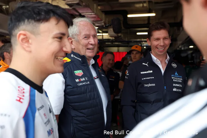 isack hadjar helmut marko james vowles