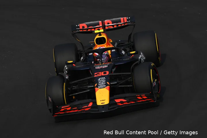 liam lawson red bull racing china rb21 zondag 1