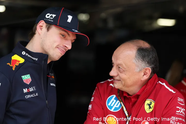 max verstappen frederic vasseur ferrari red bull china 2025