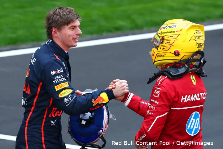 max verstappen lewis hamilton china 2025 ferrari red bull 1