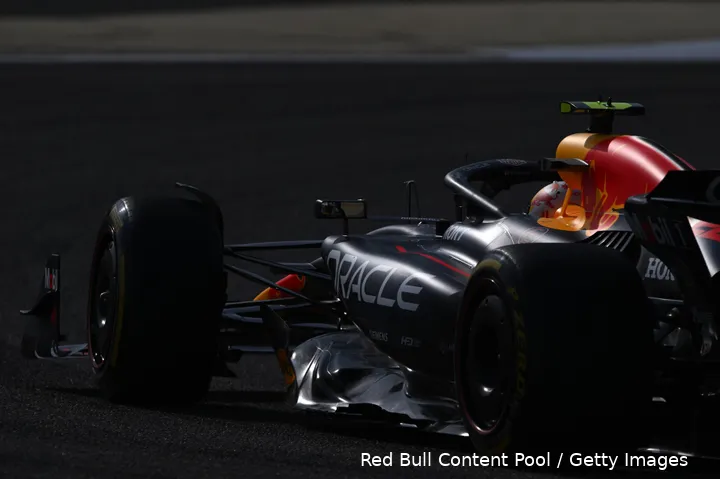 <i>Red Bull heeft het lastig in Bahrein.</i>