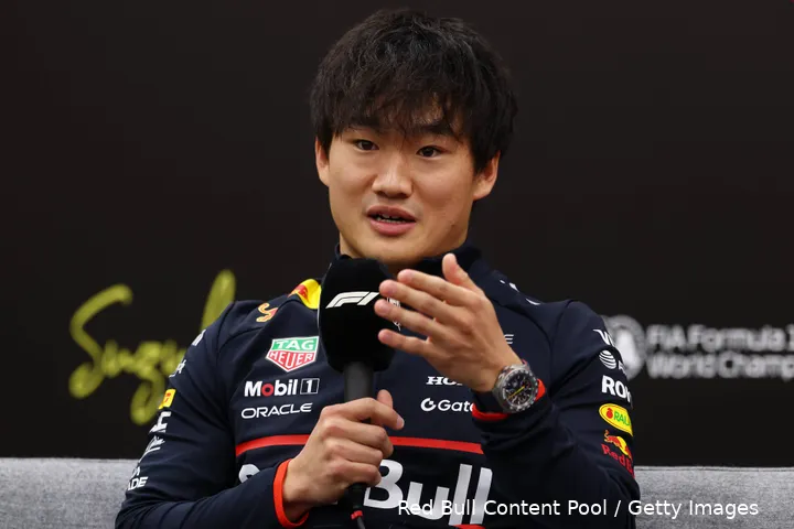 <i>Tsunoda zal een rustigere auto krijgen dan Verstappen.</i>