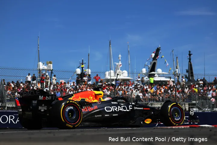 <i>Verstappen in Monaco.</i>