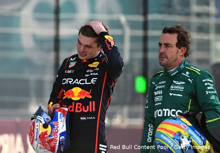 max verstappen red bull racing fernando alonso aston martin 2025 miami vrijdag sprintkwalificatie