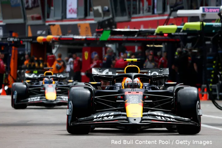 max verstappen yuki tsunoda rb21 red bull racing 2025 monaco vrijdag training