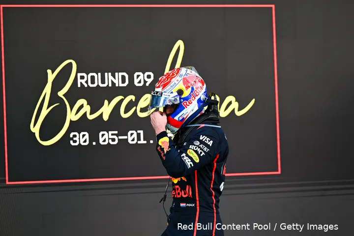Verstappen had een slechte dag in Spanje.&nbsp;