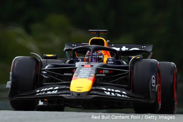 Verstappen klokte de tweede tijd in de vrije training.&nbsp;