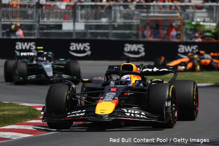 De eerste stint was een lastige stint voor Verstappen.