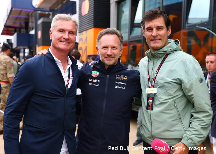 christian horner david coulthard mark webber red bull racing zaterdag silverstone groot brittannie 2025